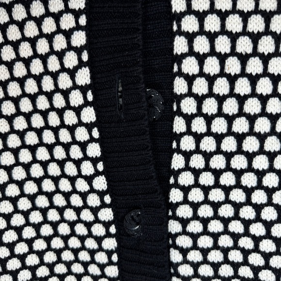 MCollection women’s black and white button up sweater - Picture 4 of 5